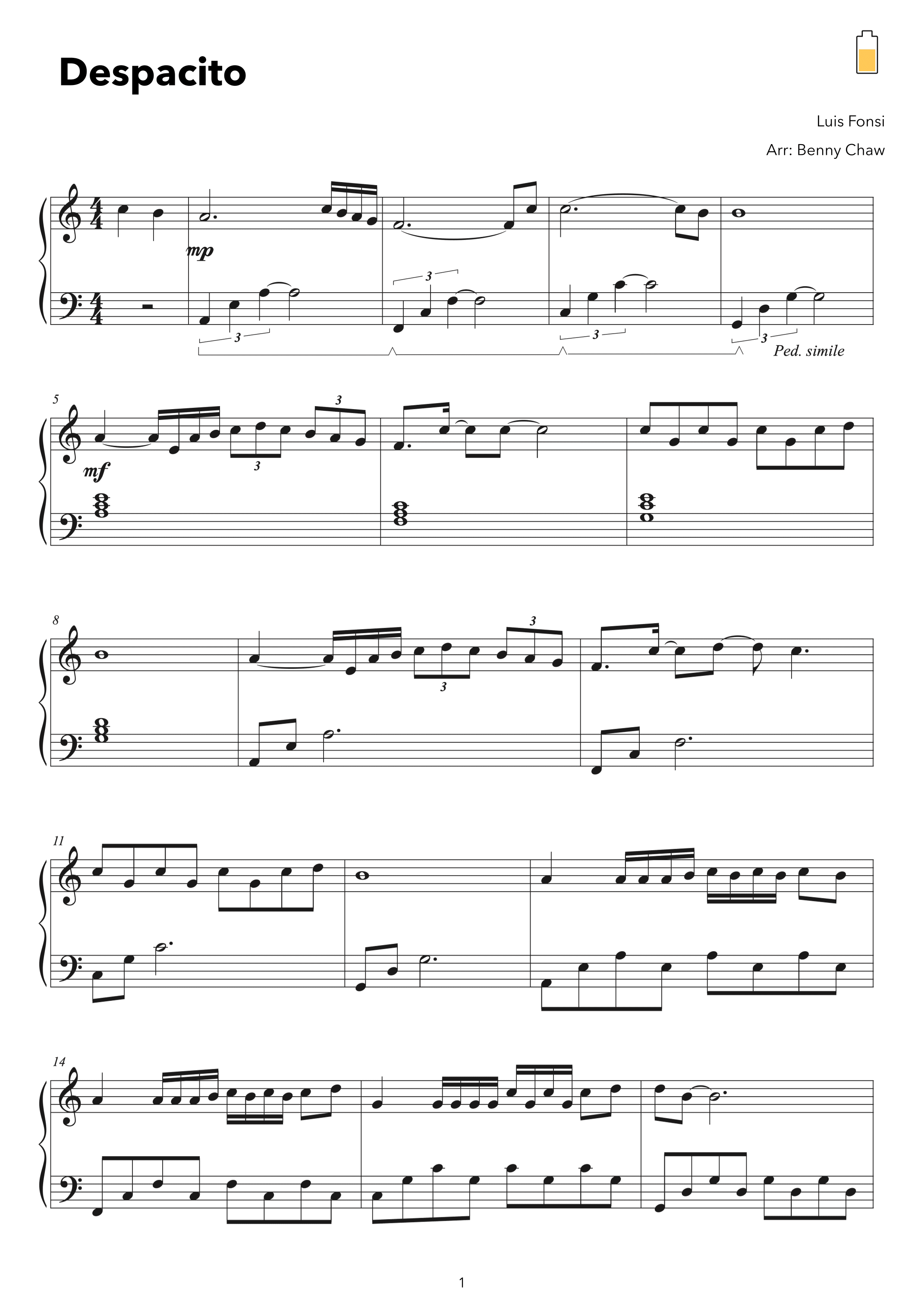 Despacito (arr. Benny Chaw)