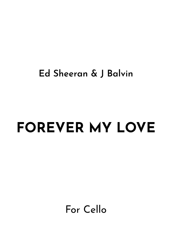 Forever My Love (arr. Jireh J.)