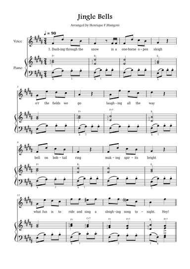 Jingle Bells (arr. Henrique F Mangoni)