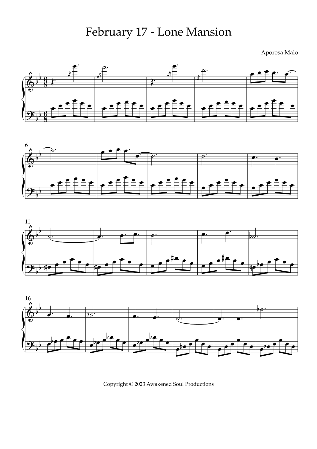 February 17 - Lone Mansion