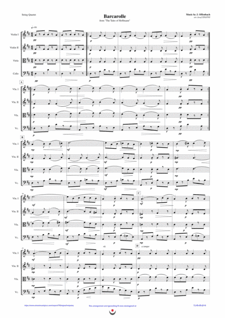 Barcarolle (Offenbach) (arr. Josef STASTNY)