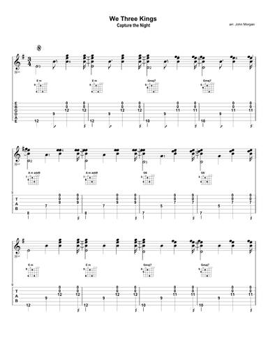 We Three Kings (arr. John David Morgan)