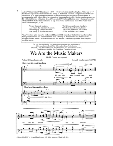 We Are the Music Makers