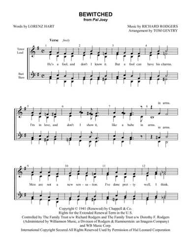 Bewitched (arr. Tom Gentry)