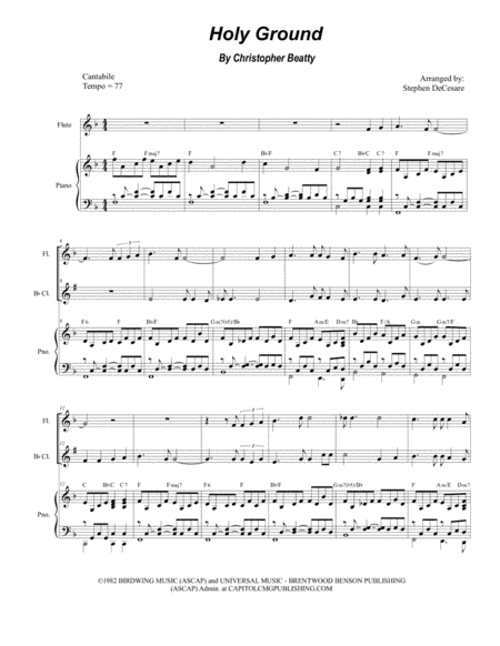 Holy Ground (arr. Stephen DeCesare)