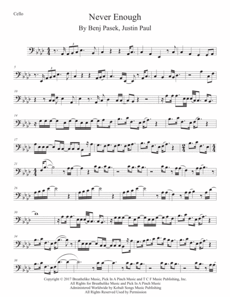 Never Enough (arr. Kevin Busse)