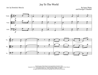 Joy To The World (arr. Dominic Meccia)
