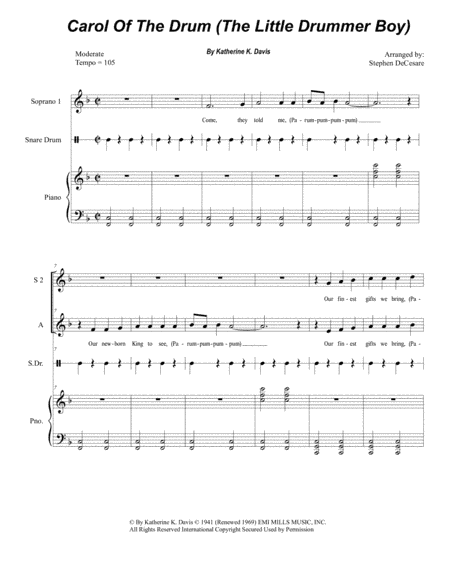 Carol Of The Drum (arr. Stephen DeCesare)