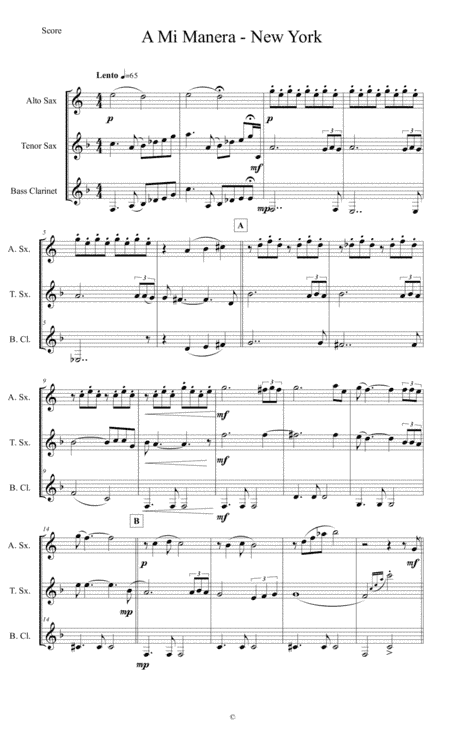 My Way (arr. Critian Gomez)