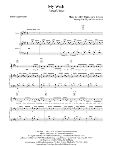 My Wish (arr. Bryan Starkweather)