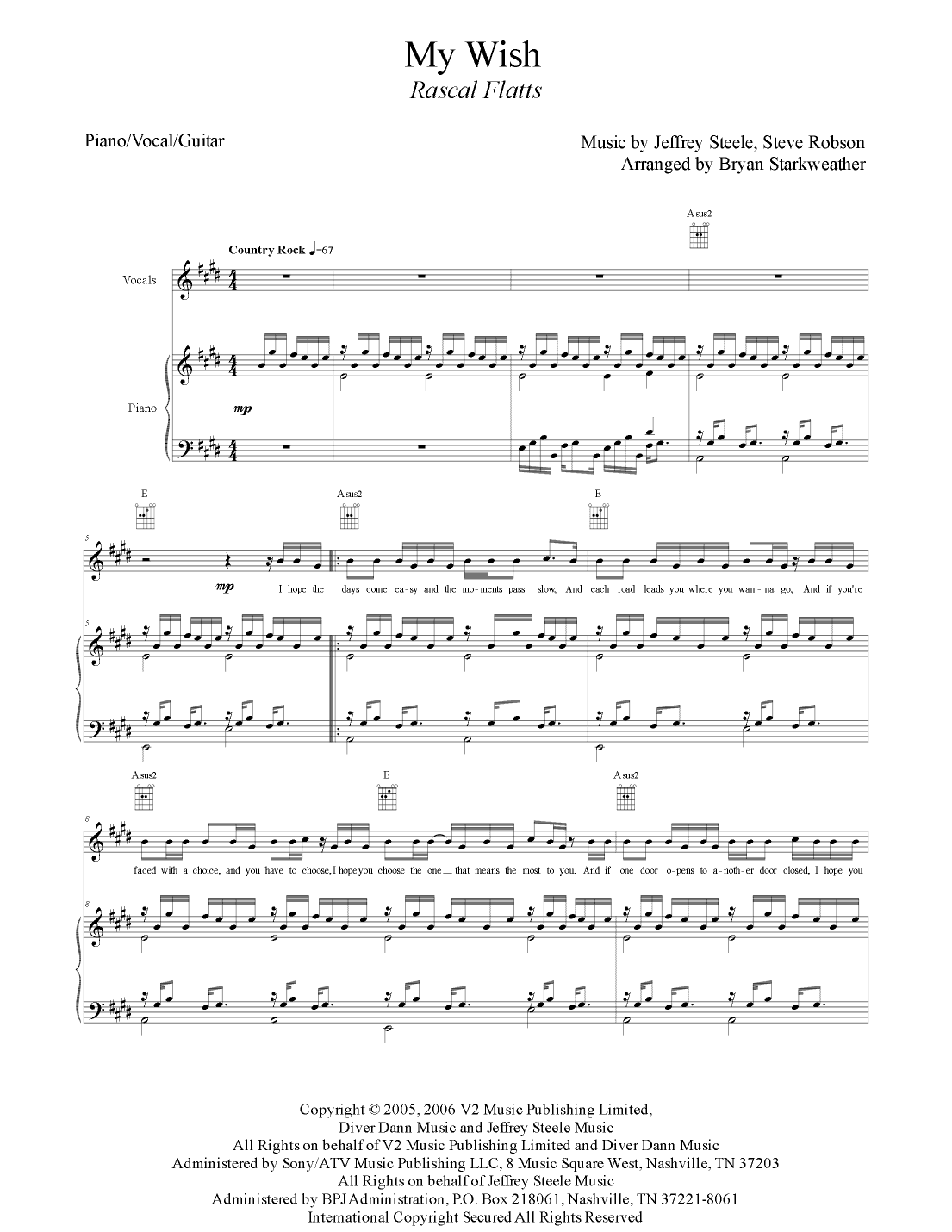 My Wish (arr. Bryan Starkweather)