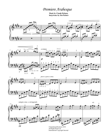 First Arabesque for harp (arr. Jim Palmer)