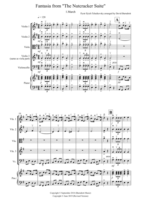 Fantasia from "The Nutcracker Suite" March for String Quartet (arr. David Burndrett)