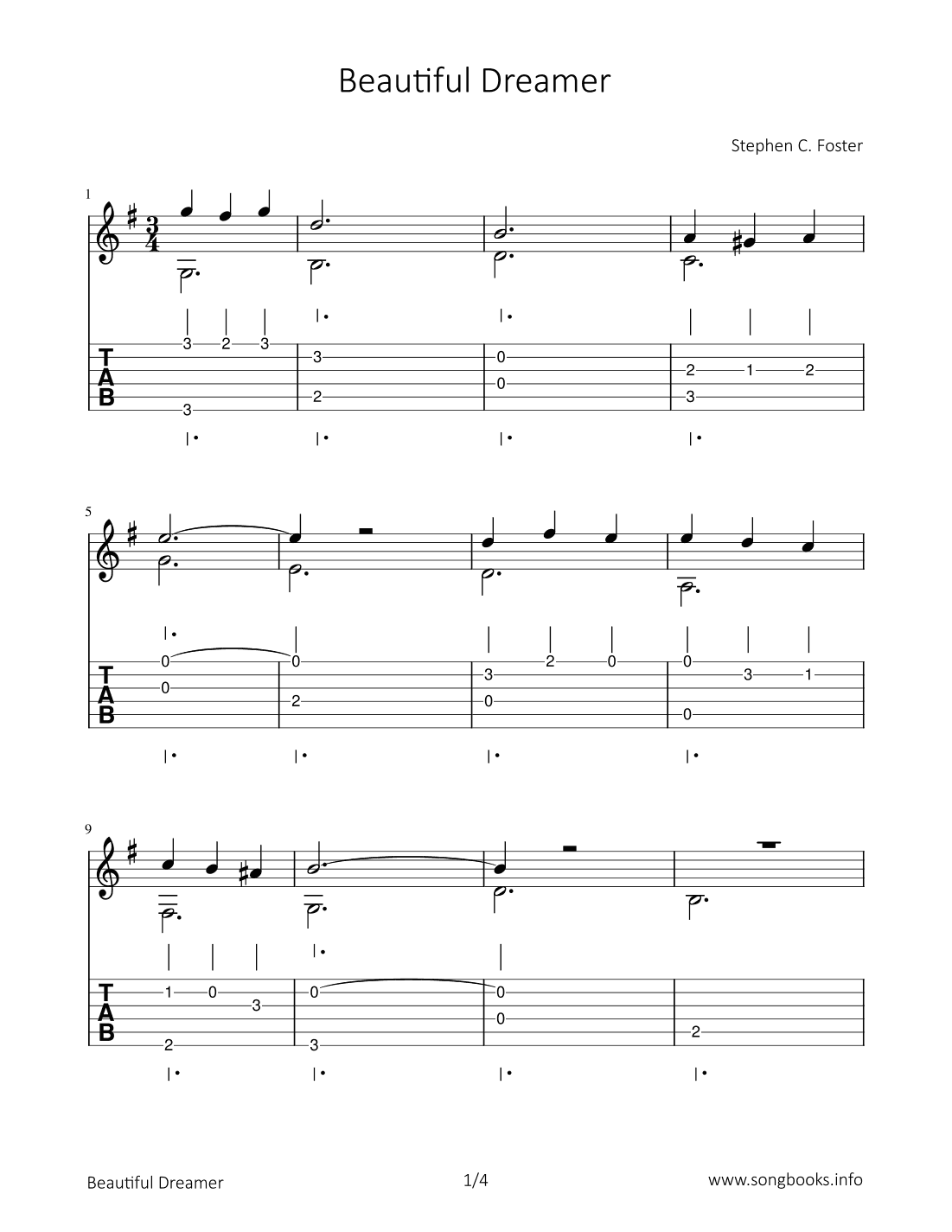 Beautiful Dreamer (arr. Bettina Schipp)
