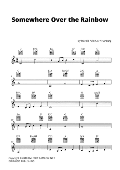 Over The Rainbow (arr. Cadenza Editions)