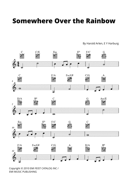 Over The Rainbow (arr. Cadenza Editions)