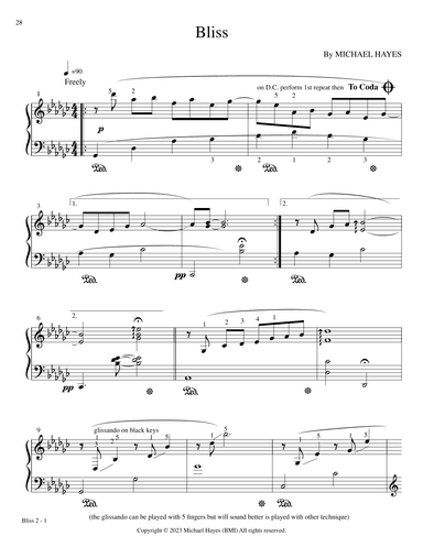 Bliss - From 24 Short Piano Pieces in All Keys