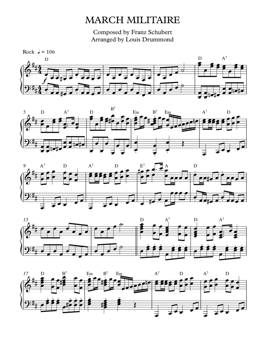 March Militaire (arr. Louis Drummond)