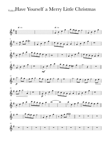 Have Yourself A Merry Little Christmas (arr. S McLoughlin)