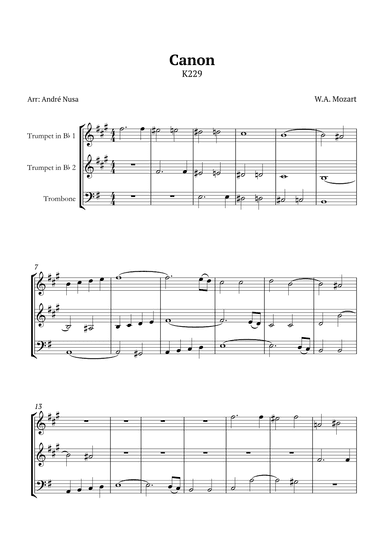 Canon K229 (arr. André Nusa)