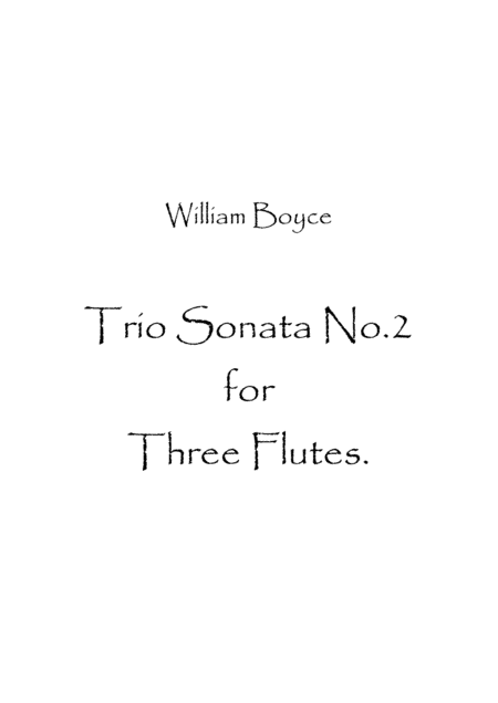 Trio Sonata No.2 (arr. Spence Bundy)