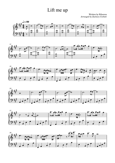 Lift Me Up (arr. Zachary Corbett)