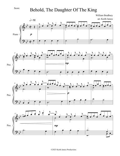 Behold, The Daughter Of The King (arr. Keith James)
