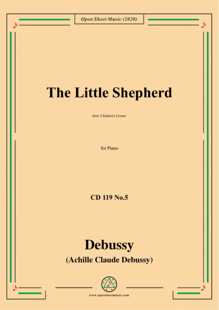 Debussy-The Little Shepherd,CD 119 No5(L.113 No.5),for Piano (arr. MSM)