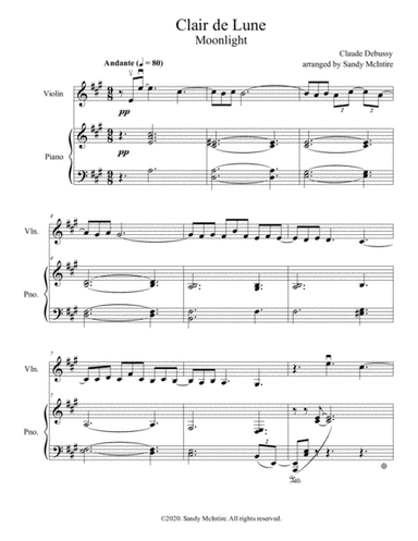 Clair de Lune (arr. Sandy McIntire)