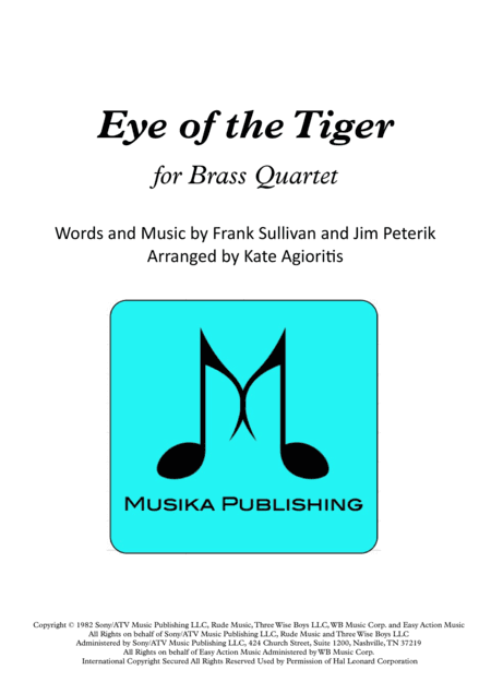 Eye Of The Tiger (arr. Kate Agioritis)