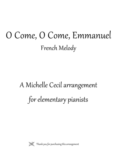 O Come, O Come Emmanuel (arr. Michelle Cecil)