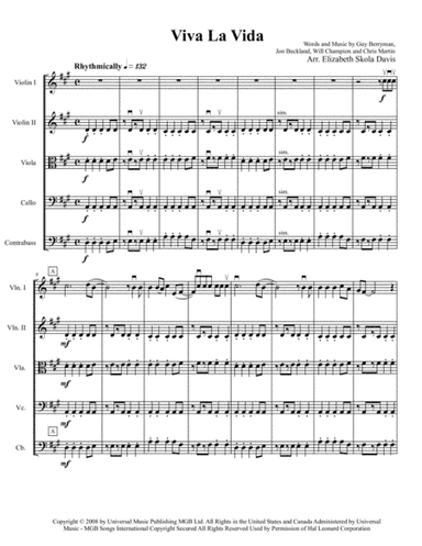 Viva La Vida (arr. Elizabeth Skola Davis)