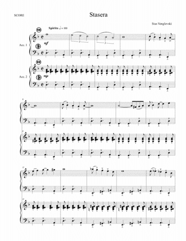 Stasera for Two Accordions