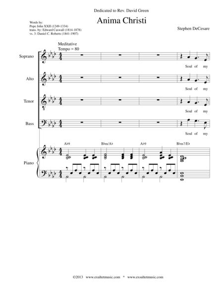 Anima Christi (SATB Divisi)
