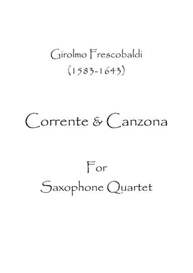 Corrente & Canzona (arr. Spence Bundy)