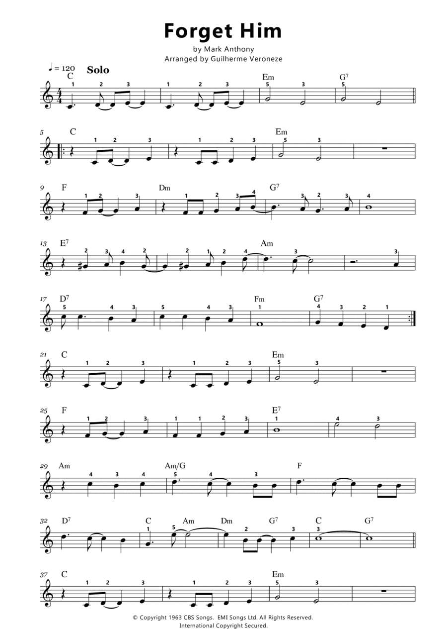 Forget Him (arr. Guilherme Veroneze)
