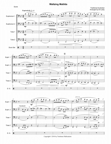 Waltzing Matilda (arr. Art Leiby)