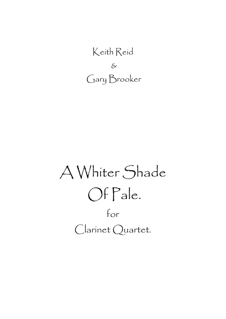 A Whiter Shade Of Pale (arr. Spence Bundy)