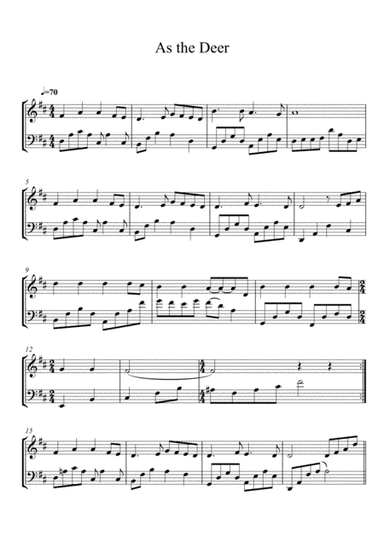 As The Deer (arr. mcbleke)