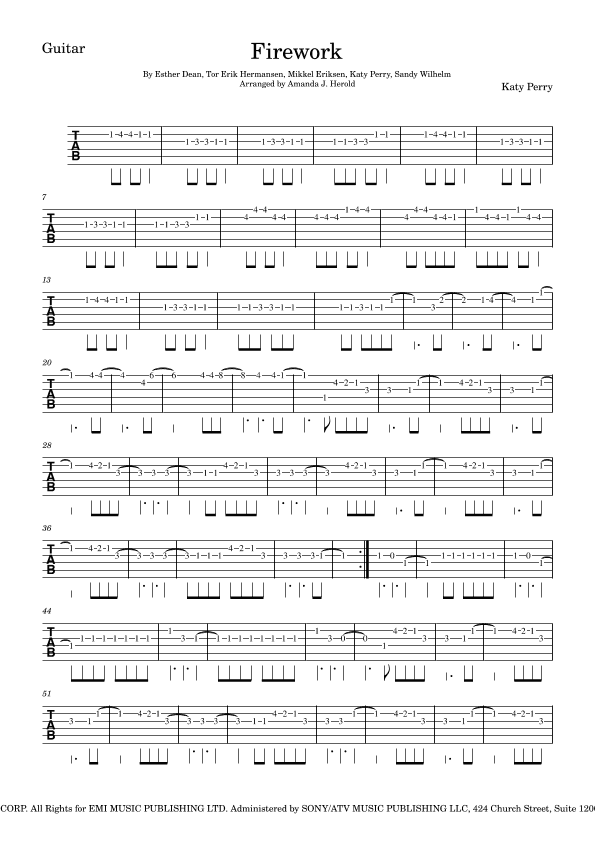 Firework (arr. Amanda's Music Channel)