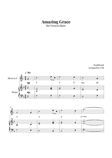 Amazing Grace (arr. GDJ)