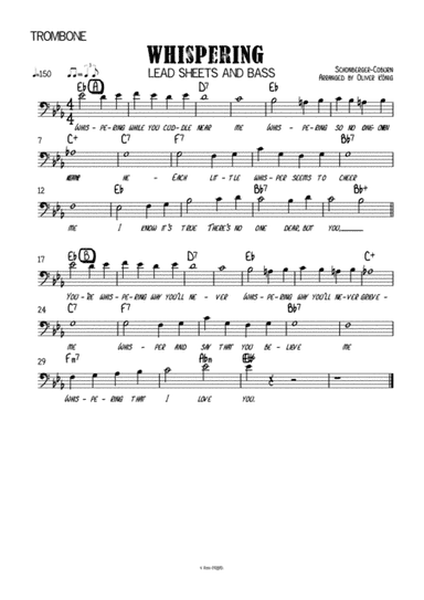 Whispering for Trombone (arr. Oliver König)