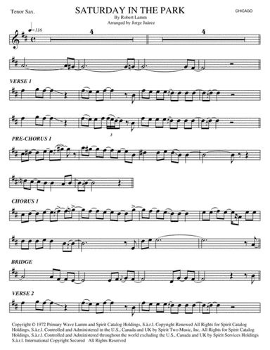 Saturday In The Park (arr. Jorge Juárez)
