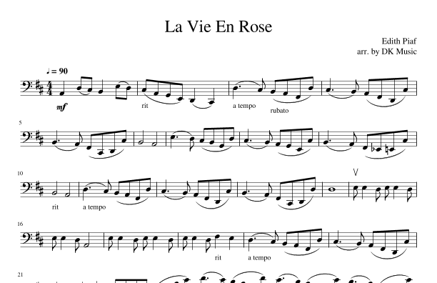 La Vie En Rose (arr. DK Music)