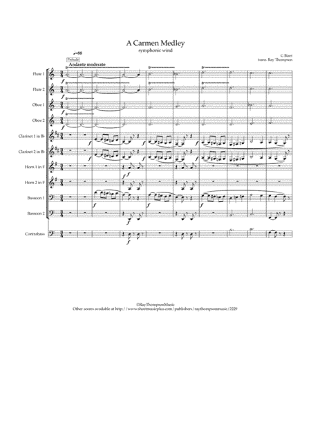 Bizet: A Carmen Medley - symphonic wind (arr. Ray Thompson)
