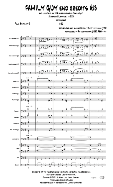 Theme From Family Guy (arr. Patrick Sheehan)