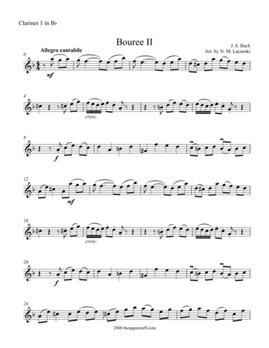 Bouree II (arr. Nick Lacanski)