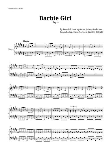 Barbie Girl (arr. Langanho)