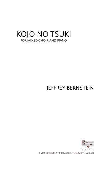Kojo No Tsuki (arr. Corduroy Fifths Music Publishing)