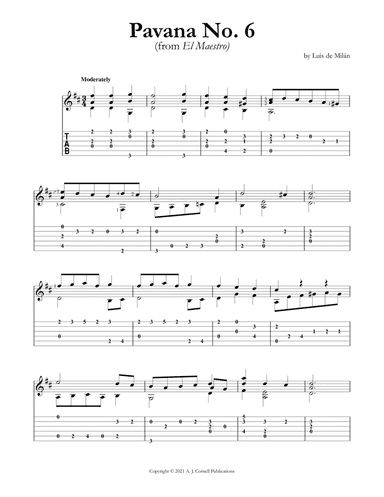 Pavana No. 6 (arr. Mark Phillips)